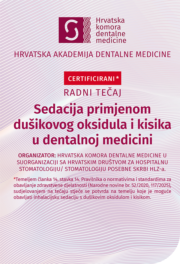 hadm - Radni tečaj - Dušični oksidul u dentalnoj medicini